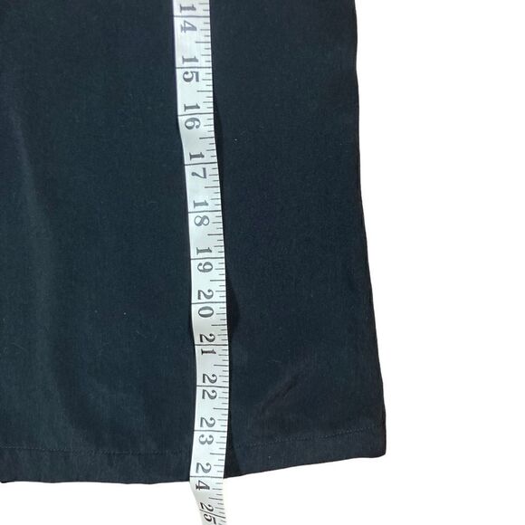 Banana Republic Black Short Sleeve Top With Front Ruffles, Size PM - Picture 3 of 7